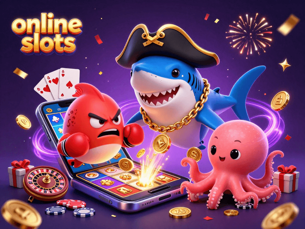 Spin the reels and win with online slots featuring joyful characters and exciting game elements.