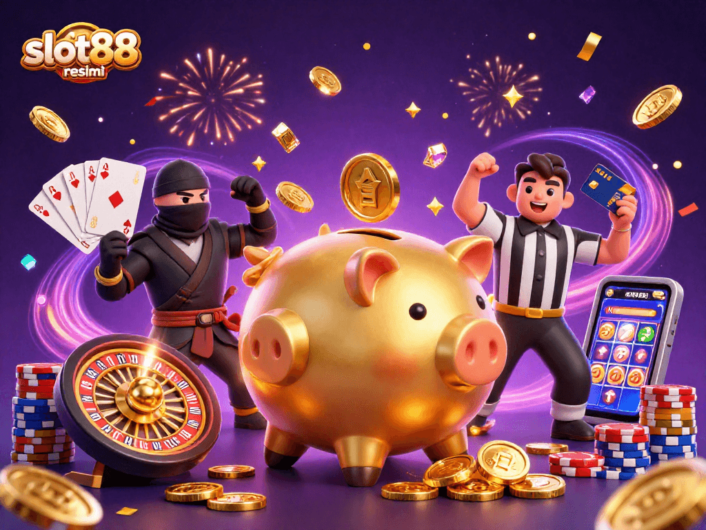 Engage with slot88 resmi and experience thrilling gameplay with dynamic characters and casino motifs.