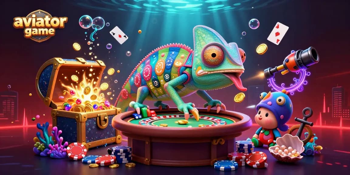 Engage with the thrilling aviator game in this vibrant casino scene filled with excitement.