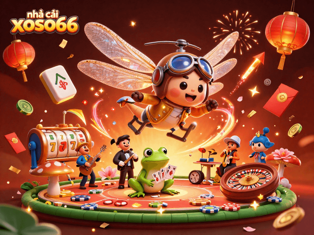 Engage with exciting games at nhà cái xoso66 featuring lively characters and casino elements.