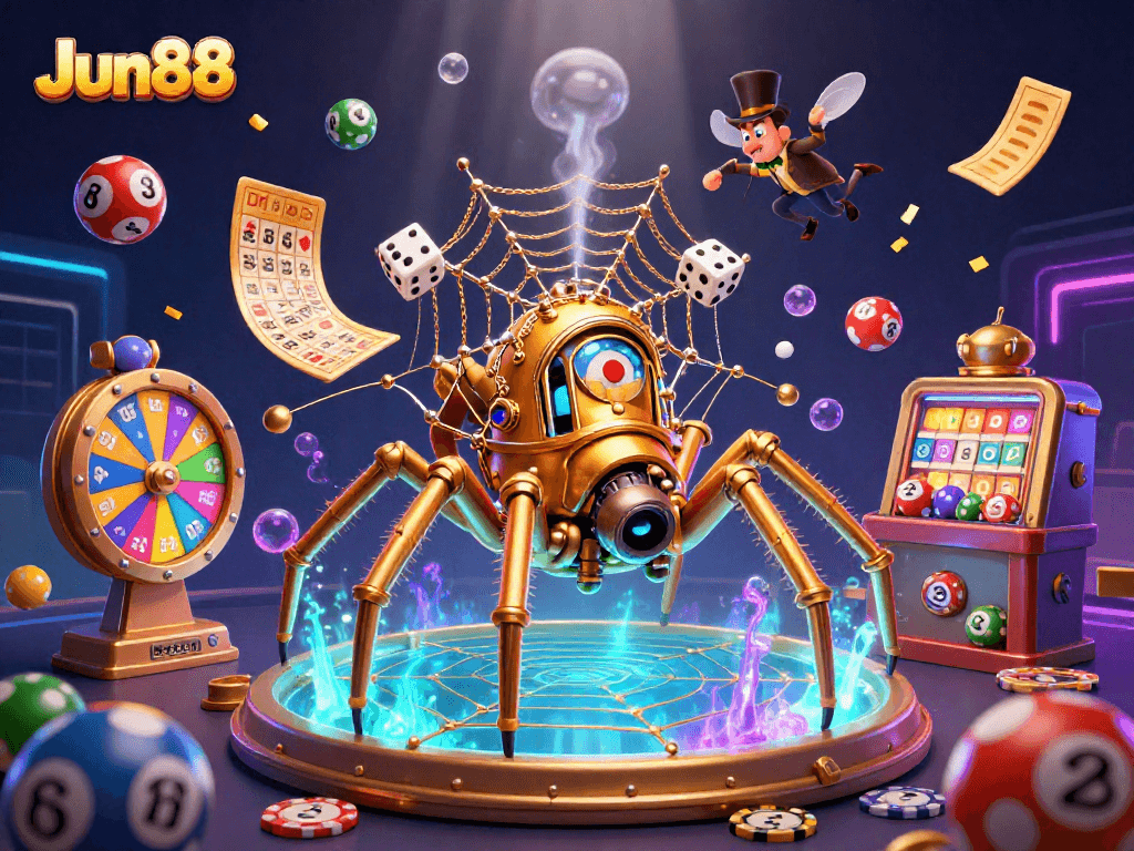 Experience thrilling wins at Jun88 with vibrant gaming elements and a dynamic casino atmosphere.