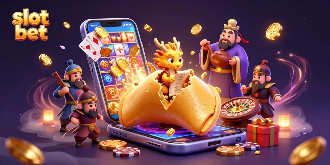 Taruhan slot menampilkan simbol keberuntungan dan permainan menarik dalam ilustrasi slot yang memikat.