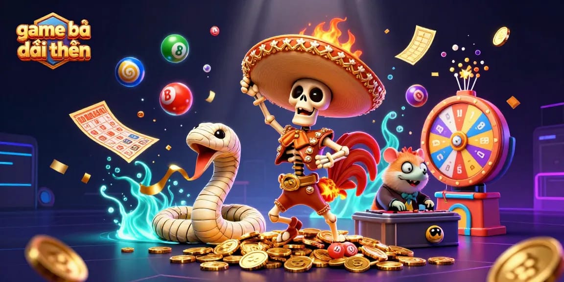Engage in the thrill of game bài đổi thưởng with vibrant characters and dynamic elements showcasing casino excitement.