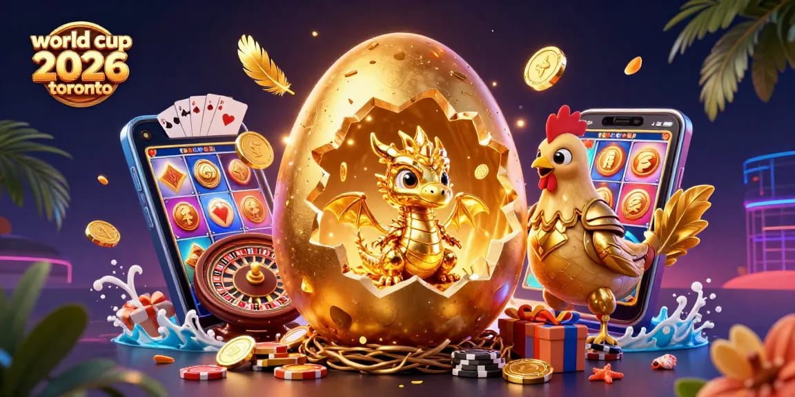 Bet on world cup 2026 toronto with thrilling gaming scenes of casino elements and vibrant characters.