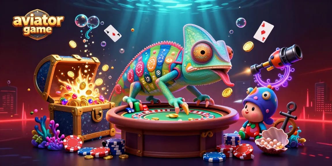 Engage with the thrilling aviator game in this vibrant casino scene filled with excitement.