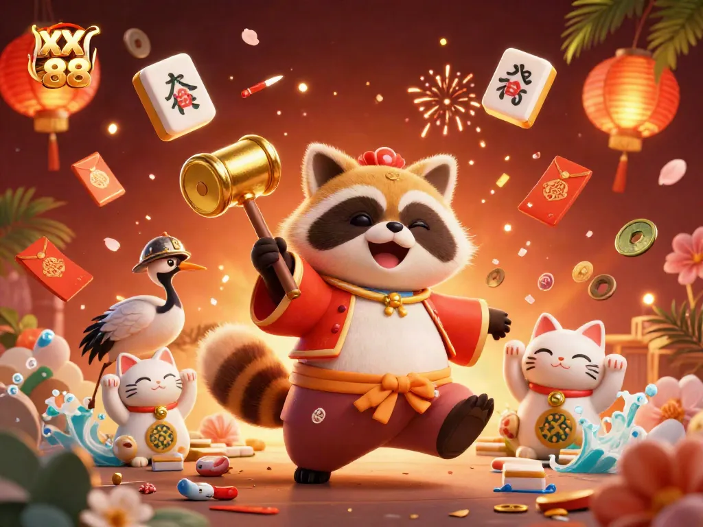 Experience excitement at XX 88 with traditional Japanese characters and vibrant casino elements.