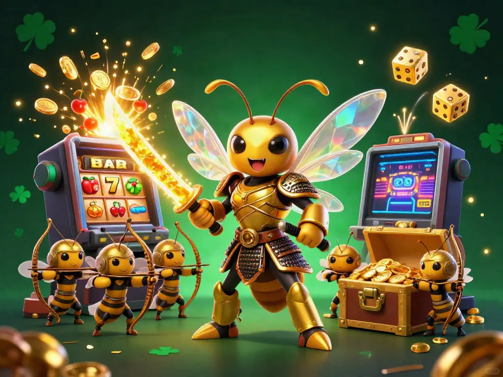 Mencoba situs slot gacor dengan karakter kartun 3D dan mesin slot penuh koin berkilau.