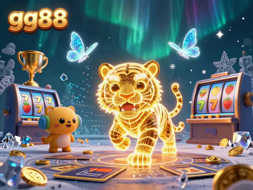 Engage with winning strategies in the gg88 casino, featuring dynamic scenes with neon elements.