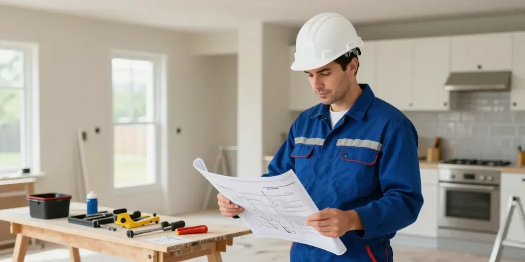 Wish4d trusted provider at a home renovation site ensuring quality service.