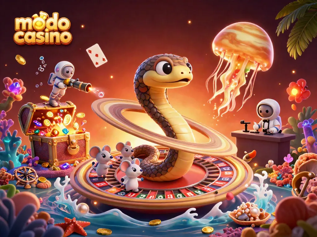 Claim the modo casino sign up bonus with exciting games and vibrant casino elements, featuring captivating characters.