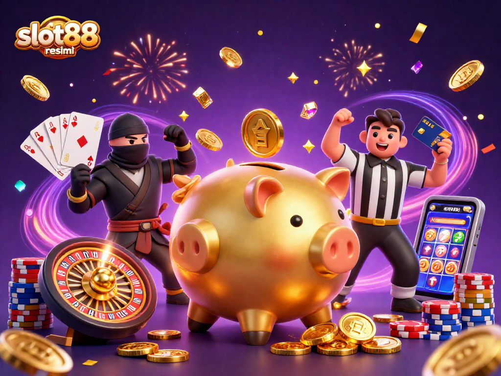 Engage with slot88 resmi and experience thrilling gameplay with dynamic characters and casino motifs.