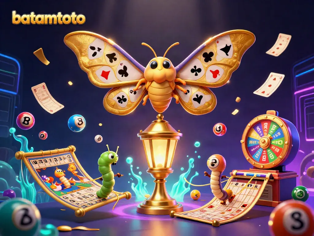 Engage in thrilling batamtoto gaming with vibrant lottery elements and stunning details in a 3D casino scene