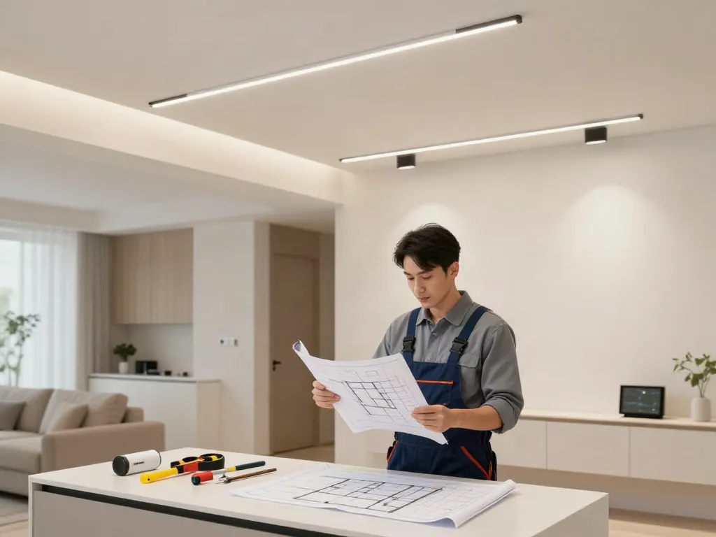 Iluminat modern cu sina magnetică aplicată, furnizat de un profesionist de încredere, pentru servicii locale de calitate.