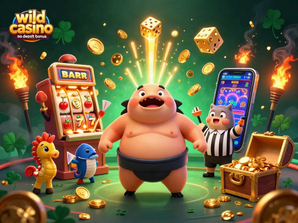 Experience the excitement of the wild casino no deposit bonus with vibrant 3D gaming elements and characters