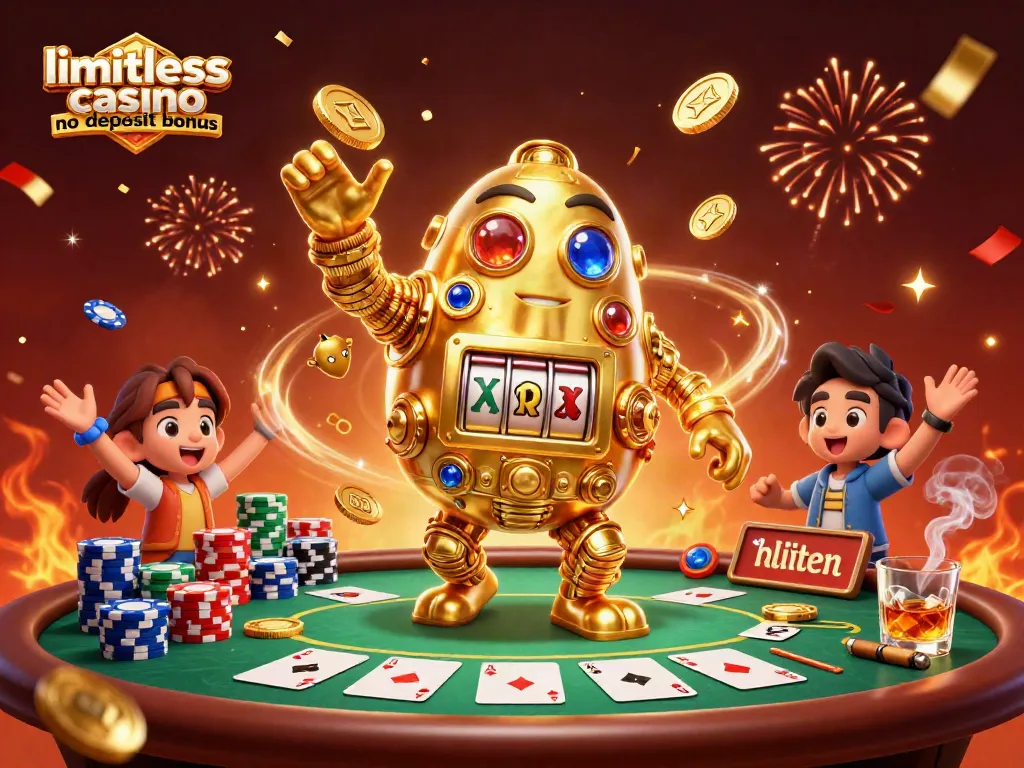 Spin to win with the limitless casino no deposit bonus in this vibrant casino scene.