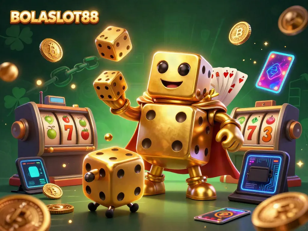 Experience premier online gaming with BOLASLOT88's golden dice golem juggling fantastic rewards.