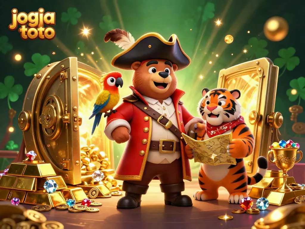 Engage with jogja toto's dynamic casino experience in an exhilarating treasure vault scene.