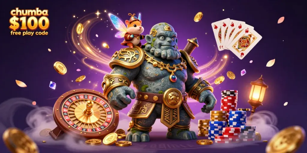 Engage with the chumba casino $100 free play code for a thrilling gaming adventure featuring vibrant characters.